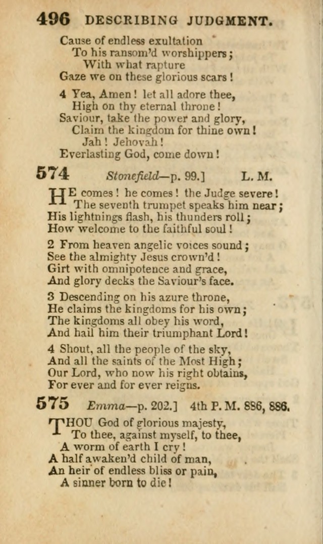 A Collection of Hymns: for the use of the Methodist Episcopal Church, principally from the collection of the Rev. John Wesley, A. M., late fellow of Lincoln College..(Rev. and corr. with a supplement) page 498