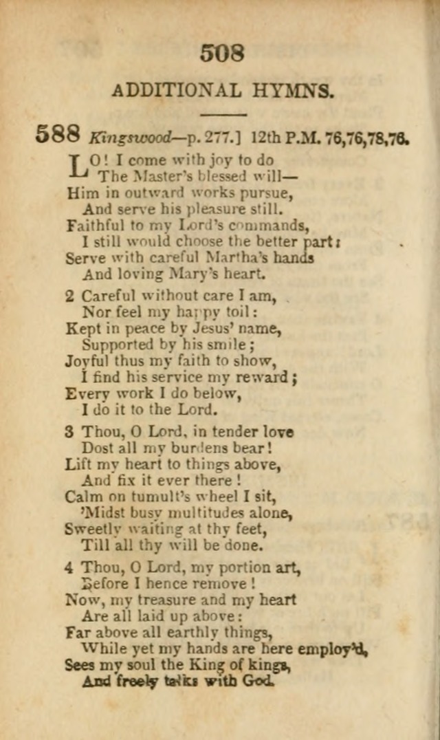 A Collection of Hymns: for the use of the Methodist Episcopal Church, principally from the collection of the Rev. John Wesley, A. M., late fellow of Lincoln College..(Rev. and corr. with a supplement) page 510