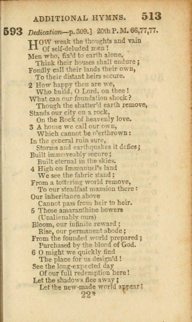 A Collection of Hymns: for the use of the Methodist Episcopal Church, principally from the collection of the Rev. John Wesley, A. M., late fellow of Lincoln College..(Rev. and corr. with a supplement) page 515