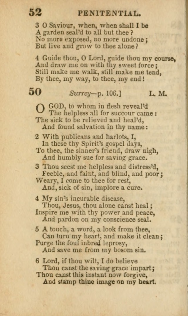 A Collection of Hymns: for the use of the Methodist Episcopal Church, principally from the collection of the Rev. John Wesley, A. M., late fellow of Lincoln College..(Rev. and corr. with a supplement) page 52