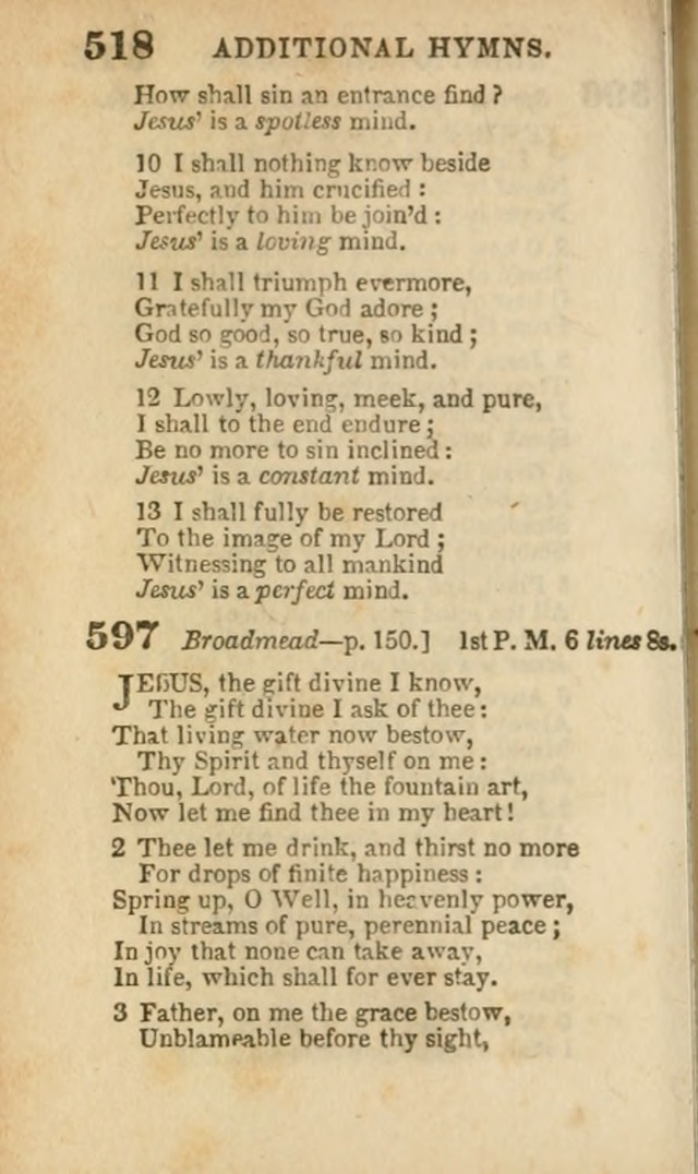 A Collection of Hymns: for the use of the Methodist Episcopal Church, principally from the collection of the Rev. John Wesley, A. M., late fellow of Lincoln College..(Rev. and corr. with a supplement) page 520