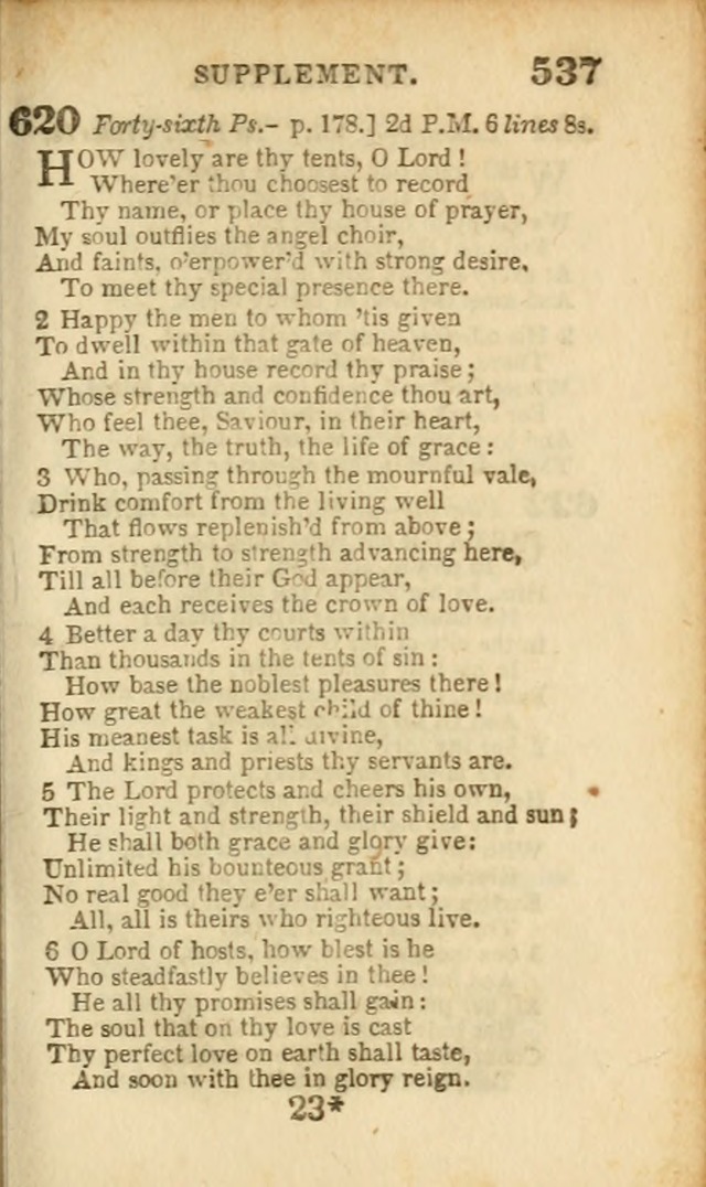 A Collection of Hymns: for the use of the Methodist Episcopal Church, principally from the collection of the Rev. John Wesley, A. M., late fellow of Lincoln College..(Rev. and corr. with a supplement) page 539