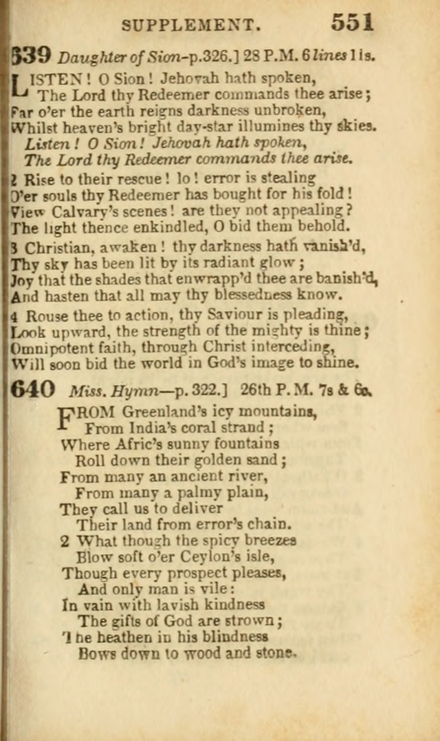 A Collection of Hymns: for the use of the Methodist Episcopal Church, principally from the collection of the Rev. John Wesley, A. M., late fellow of Lincoln College..(Rev. and corr. with a supplement) page 553