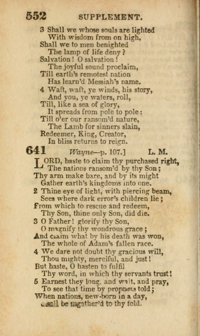 A Collection of Hymns: for the use of the Methodist Episcopal Church, principally from the collection of the Rev. John Wesley, A. M., late fellow of Lincoln College..(Rev. and corr. with a supplement) page 554