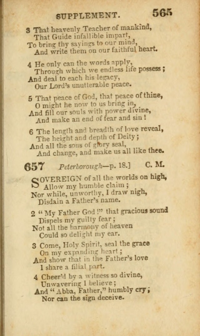 A Collection of Hymns: for the use of the Methodist Episcopal Church, principally from the collection of the Rev. John Wesley, A. M., late fellow of Lincoln College..(Rev. and corr. with a supplement) page 567