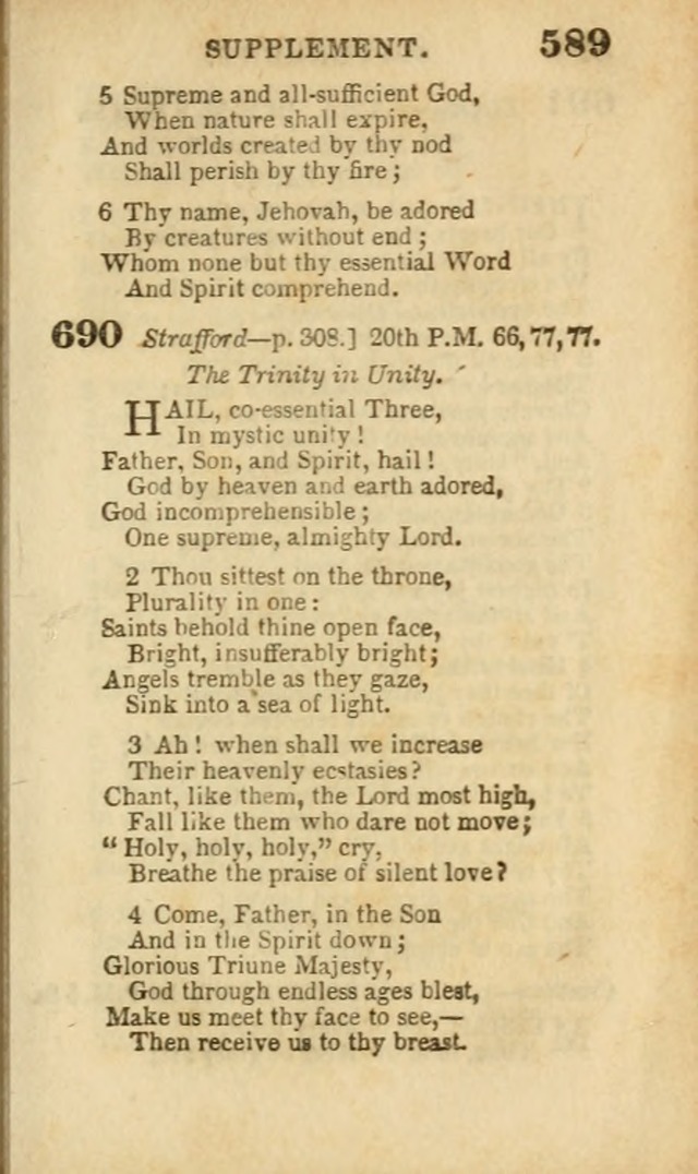 A Collection of Hymns: for the use of the Methodist Episcopal Church, principally from the collection of the Rev. John Wesley, A. M., late fellow of Lincoln College..(Rev. and corr. with a supplement) page 591