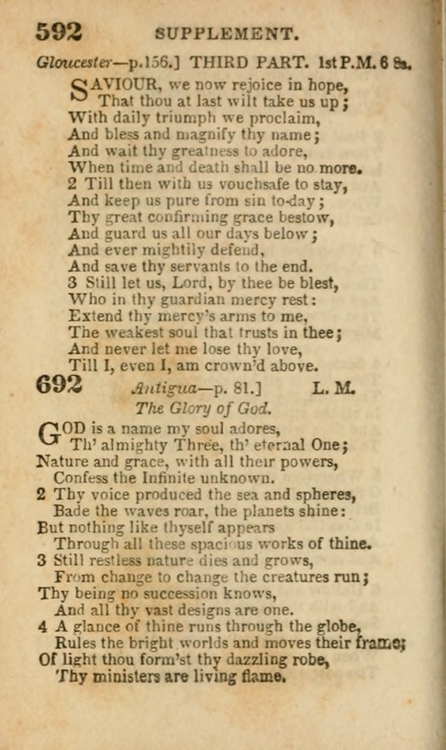 A Collection of Hymns: for the use of the Methodist Episcopal Church, principally from the collection of the Rev. John Wesley, A. M., late fellow of Lincoln College..(Rev. and corr. with a supplement) page 594