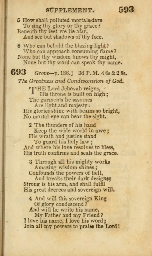 A Collection of Hymns: for the use of the Methodist Episcopal Church, principally from the collection of the Rev. John Wesley, A. M., late fellow of Lincoln College..(Rev. and corr. with a supplement) page 595