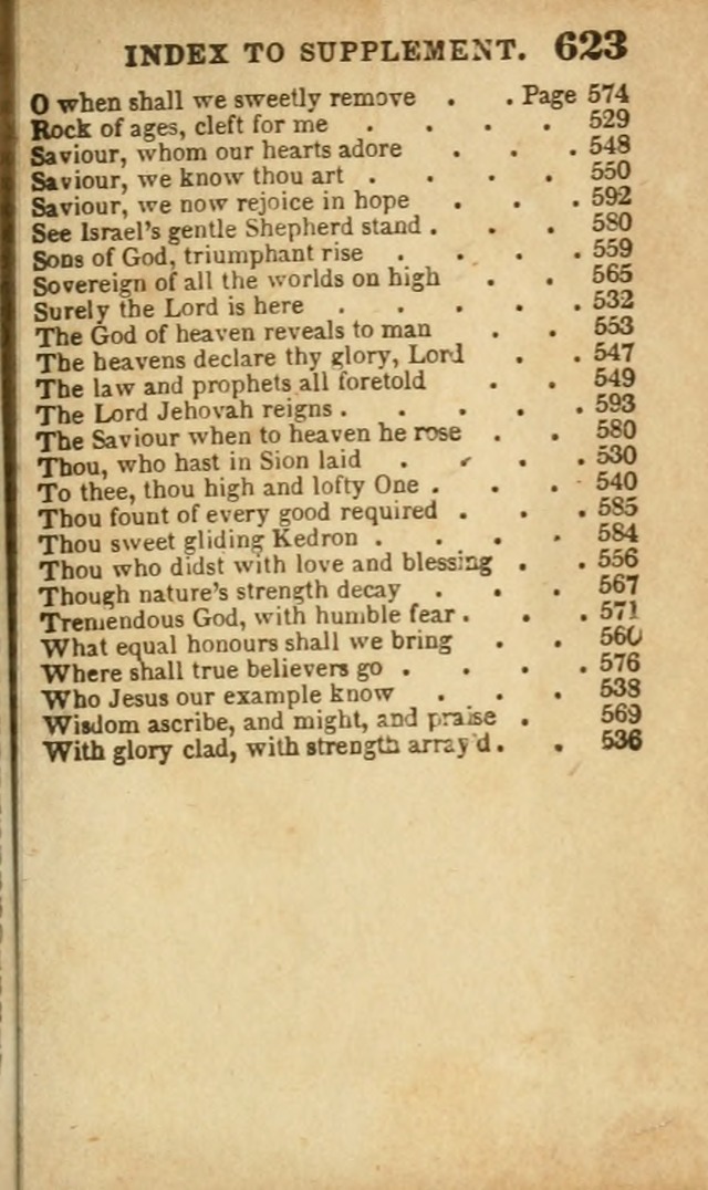 A Collection of Hymns: for the use of the Methodist Episcopal Church, principally from the collection of the Rev. John Wesley, A. M., late fellow of Lincoln College..(Rev. and corr. with a supplement) page 625