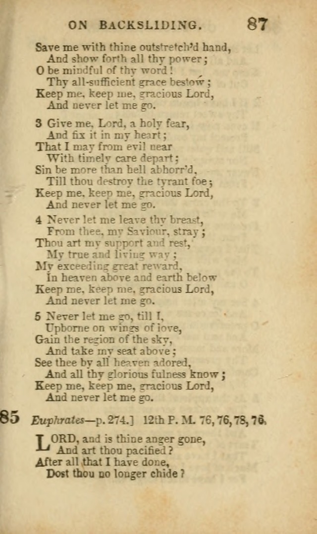 A Collection of Hymns: for the use of the Methodist Episcopal Church, principally from the collection of the Rev. John Wesley, A. M., late fellow of Lincoln College..(Rev. and corr. with a supplement) page 87