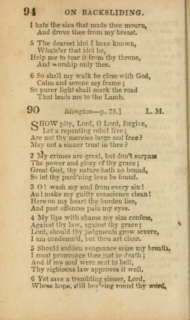 A Collection of Hymns: for the use of the Methodist Episcopal Church, principally from the collection of the Rev. John Wesley, A. M., late fellow of Lincoln College..(Rev. and corr. with a supplement) page 96