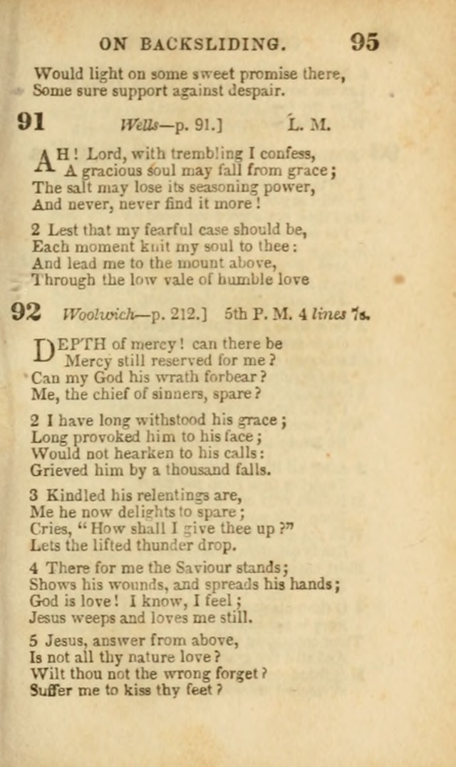 A Collection of Hymns: for the use of the Methodist Episcopal Church, principally from the collection of the Rev. John Wesley, A. M., late fellow of Lincoln College..(Rev. and corr. with a supplement) page 97