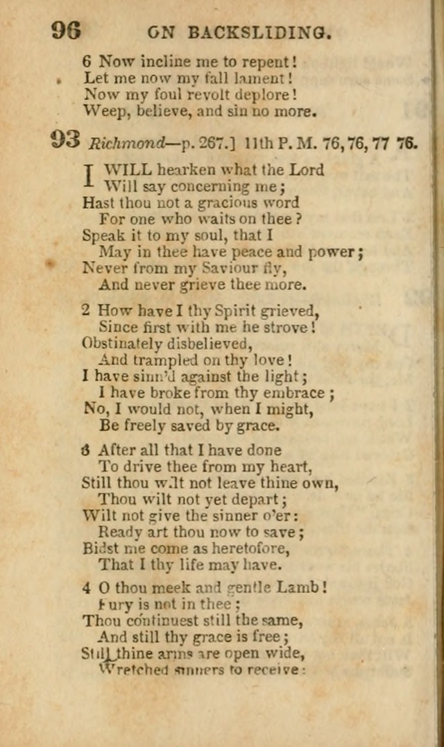 A Collection of Hymns: for the use of the Methodist Episcopal Church, principally from the collection of the Rev. John Wesley, A. M., late fellow of Lincoln College..(Rev. and corr. with a supplement) page 98