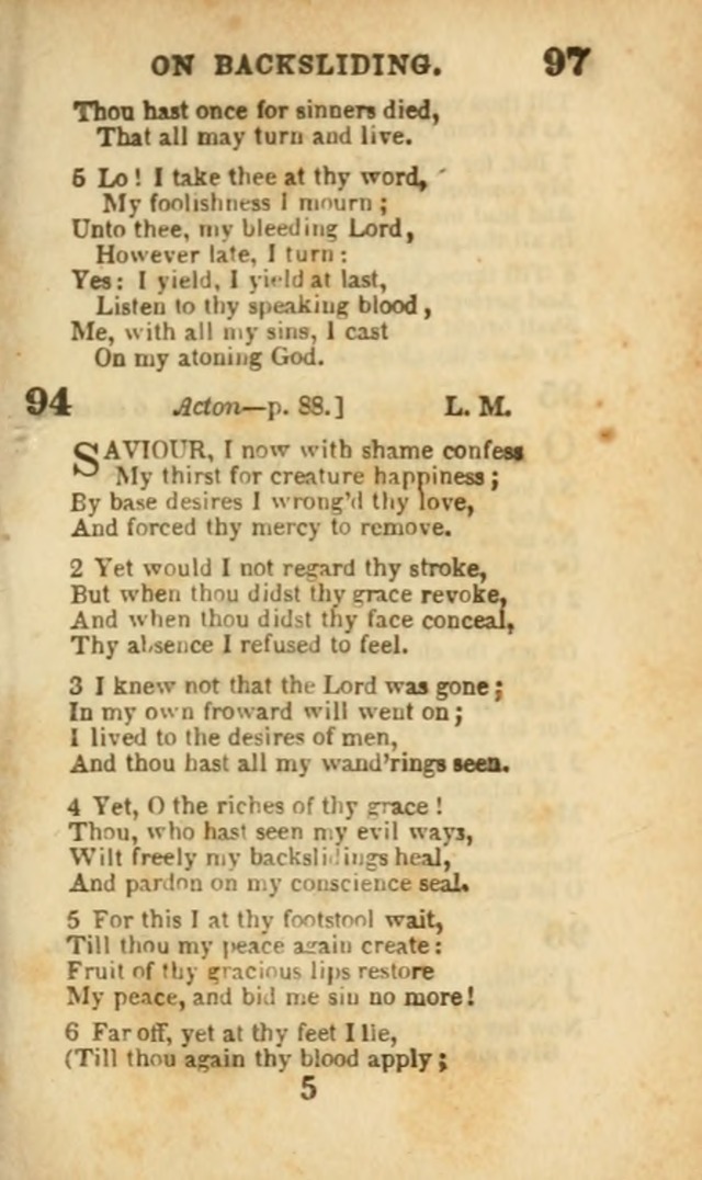 A Collection of Hymns: for the use of the Methodist Episcopal Church, principally from the collection of the Rev. John Wesley, A. M., late fellow of Lincoln College..(Rev. and corr. with a supplement) page 99