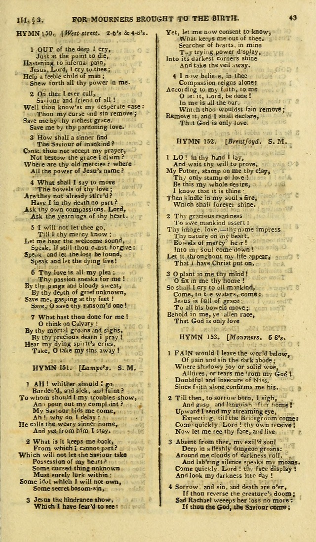 A Collection of Hymns: for the use of the people called Methodists; in miniature page 47