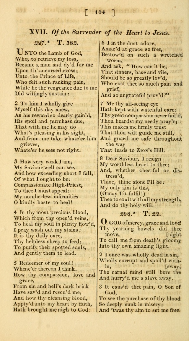 A Collection of Hymns for the Use of the Protestant Church of the United Brethren. (New and Rev. ed.) page 104