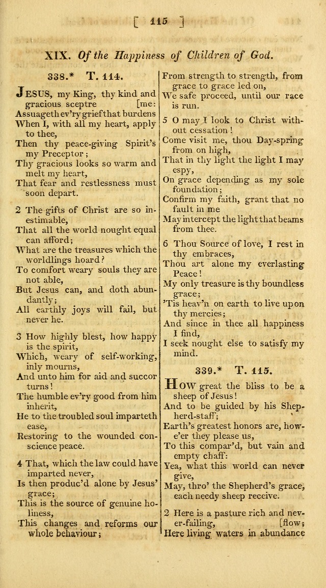 A Collection of Hymns for the Use of the Protestant Church of the United Brethren. (New and Rev. ed.) page 115