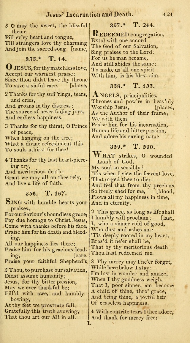 A Collection of Hymns for the Use of the Protestant Church of the United Brethren. (New and Rev. ed.) page 121