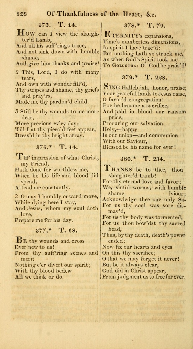 A Collection of Hymns for the Use of the Protestant Church of the United Brethren. (New and Rev. ed.) page 128