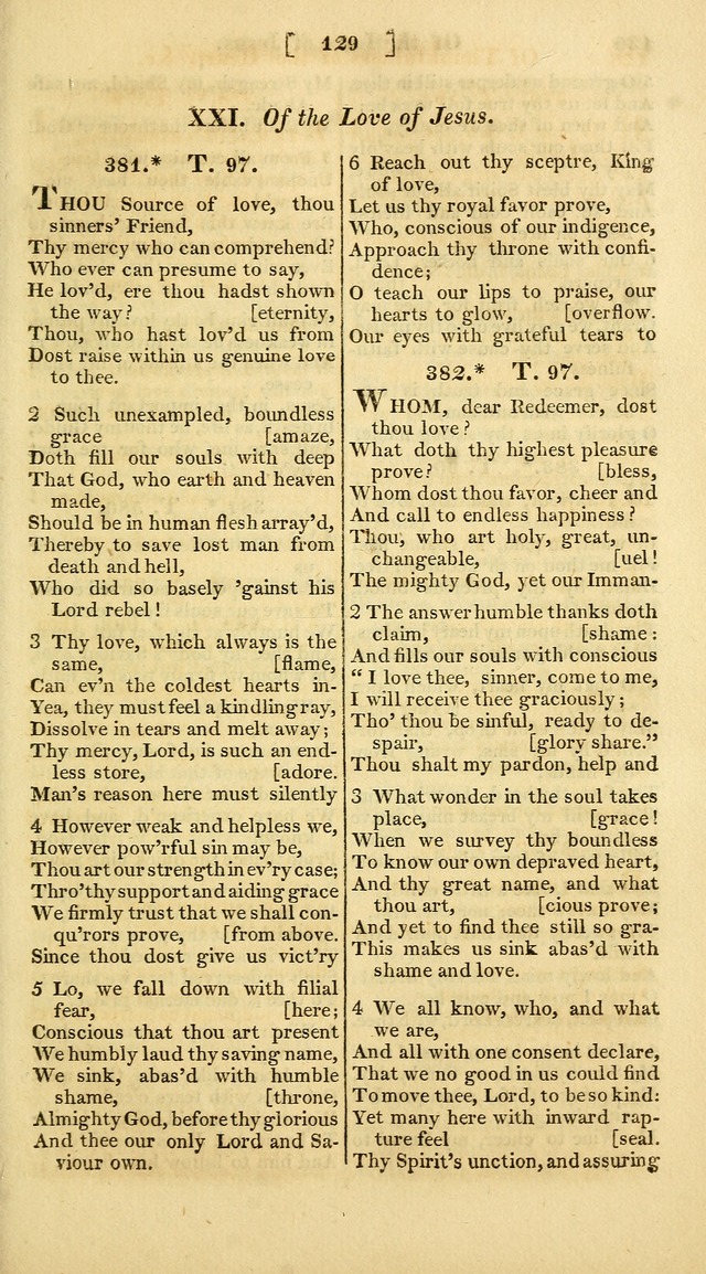 A Collection of Hymns for the Use of the Protestant Church of the United Brethren. (New and Rev. ed.) page 129