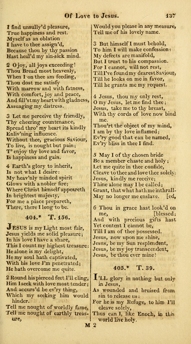 A Collection of Hymns for the Use of the Protestant Church of the United Brethren. (New and Rev. ed.) page 137