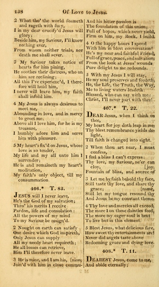 A Collection of Hymns for the Use of the Protestant Church of the United Brethren. (New and Rev. ed.) page 138