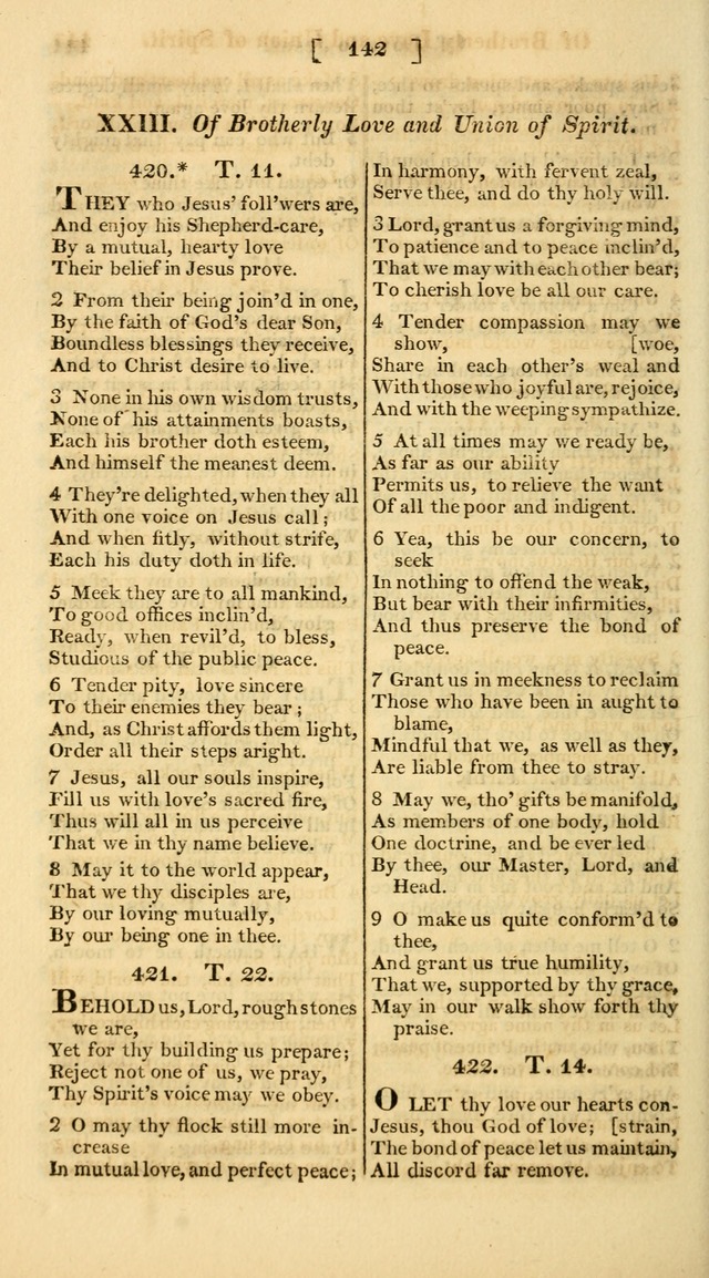 A Collection of Hymns for the Use of the Protestant Church of the United Brethren. (New and Rev. ed.) page 142