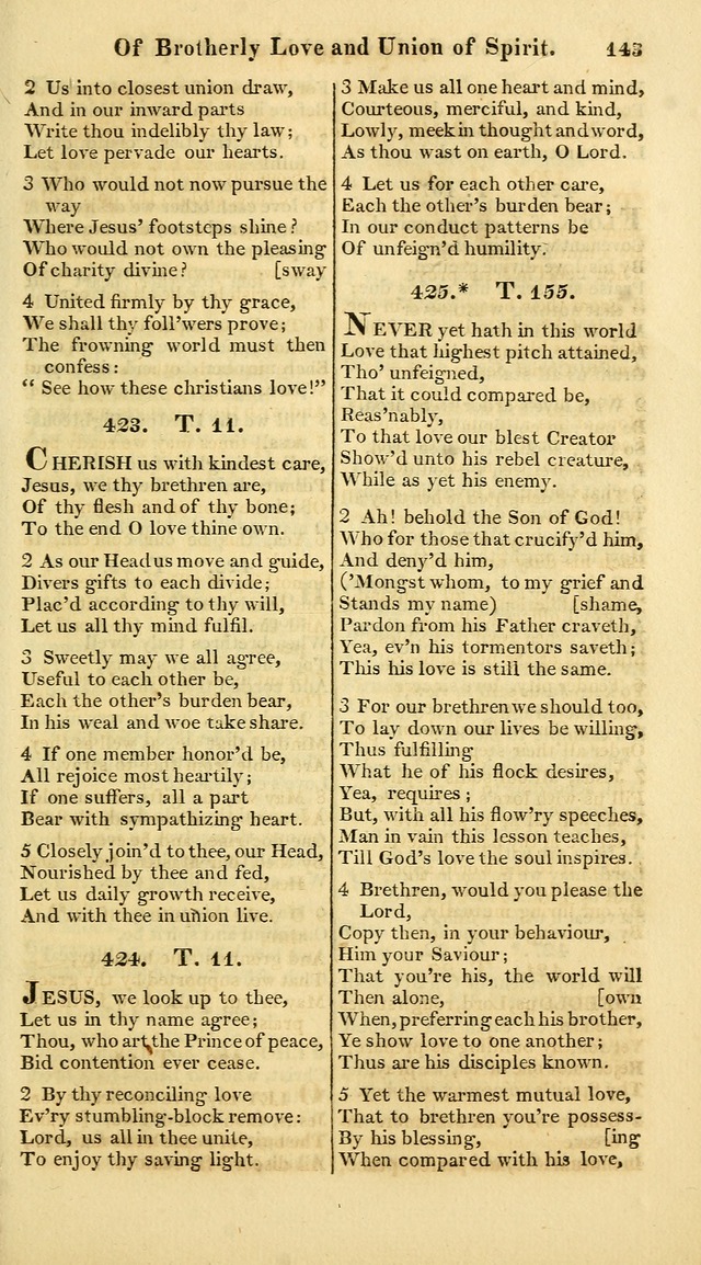 A Collection of Hymns for the Use of the Protestant Church of the United Brethren. (New and Rev. ed.) page 143