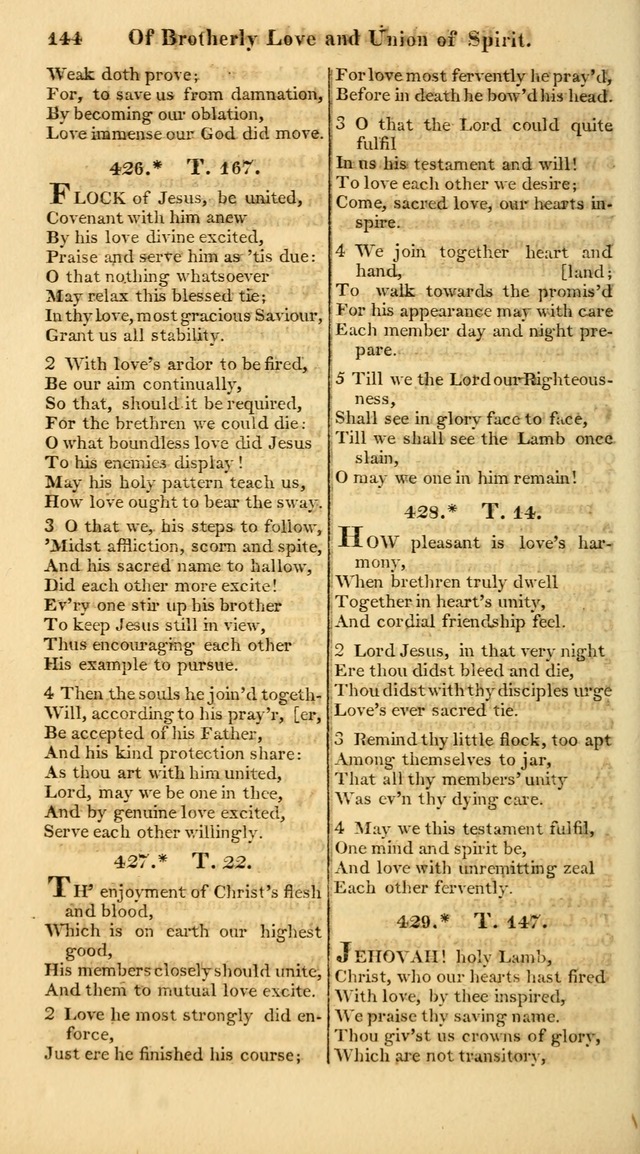 A Collection of Hymns for the Use of the Protestant Church of the United Brethren. (New and Rev. ed.) page 144