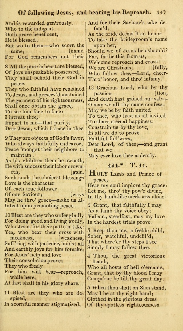 A Collection of Hymns for the Use of the Protestant Church of the United Brethren. (New and Rev. ed.) page 147