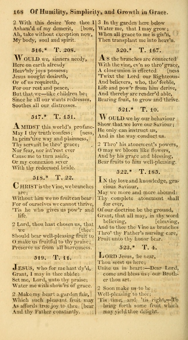 A Collection of Hymns for the Use of the Protestant Church of the United Brethren. (New and Rev. ed.) page 168