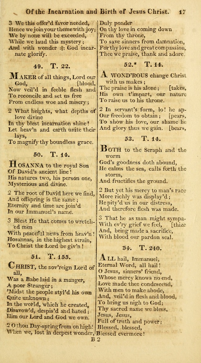 A Collection of Hymns for the Use of the Protestant Church of the United Brethren. (New and Rev. ed.) page 17