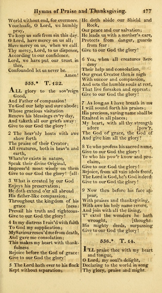 A Collection of Hymns for the Use of the Protestant Church of the United Brethren. (New and Rev. ed.) page 177