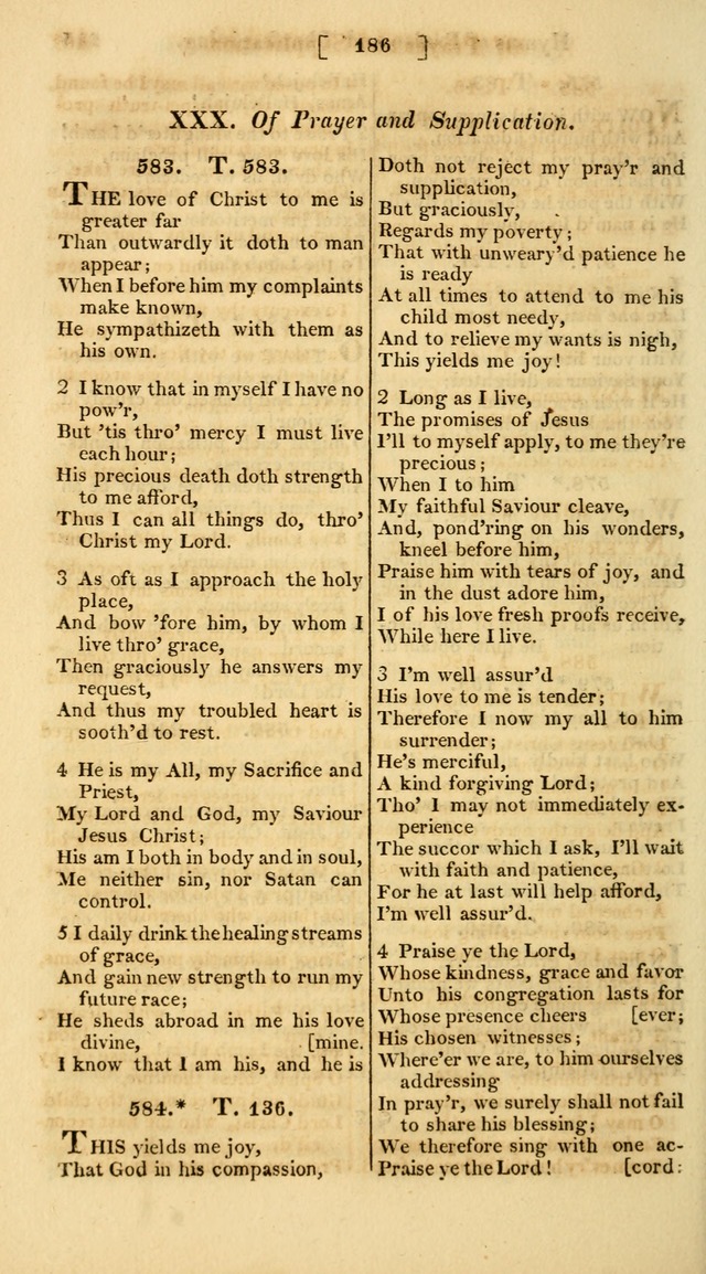 A Collection of Hymns for the Use of the Protestant Church of the United Brethren. (New and Rev. ed.) page 186