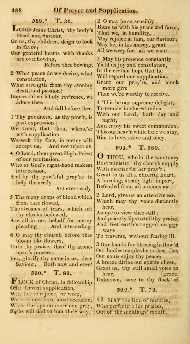 A Collection of Hymns for the Use of the Protestant Church of the United Brethren. (New and Rev. ed.) page 188