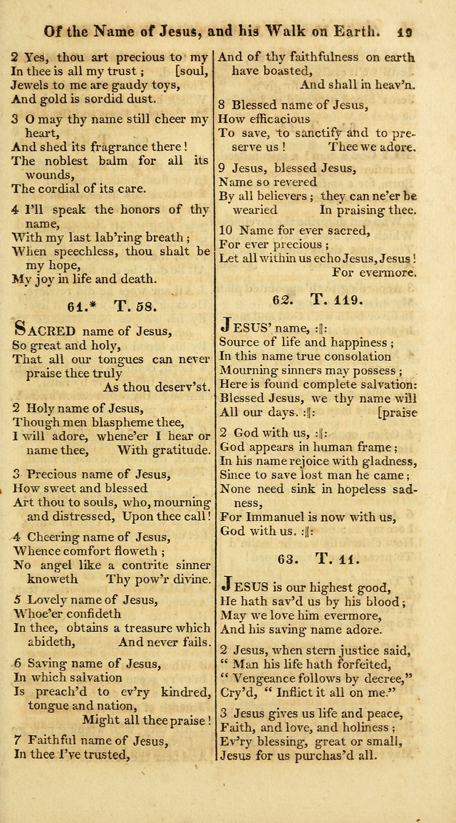 A Collection of Hymns for the Use of the Protestant Church of the United Brethren. (New and Rev. ed.) page 19