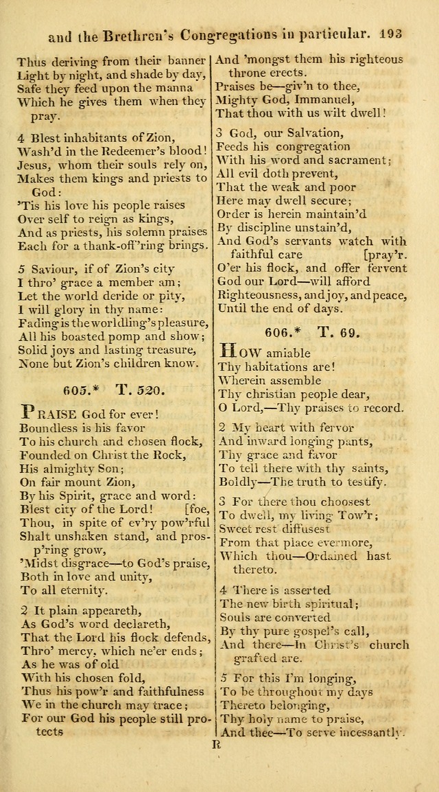 A Collection of Hymns for the Use of the Protestant Church of the United Brethren. (New and Rev. ed.) page 193