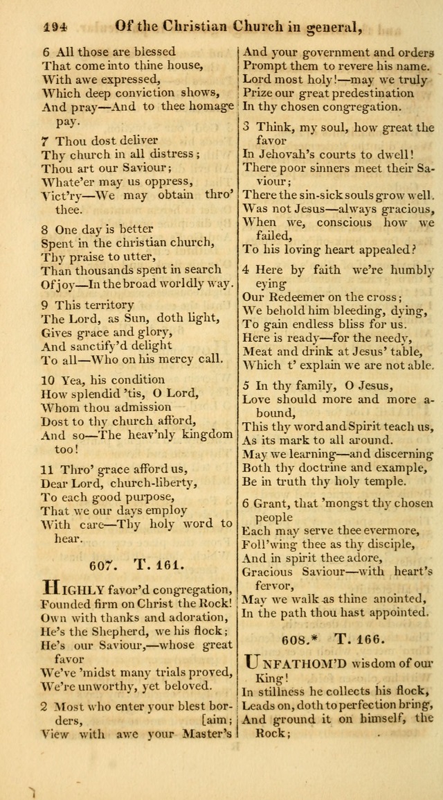 A Collection of Hymns for the Use of the Protestant Church of the United Brethren. (New and Rev. ed.) page 194