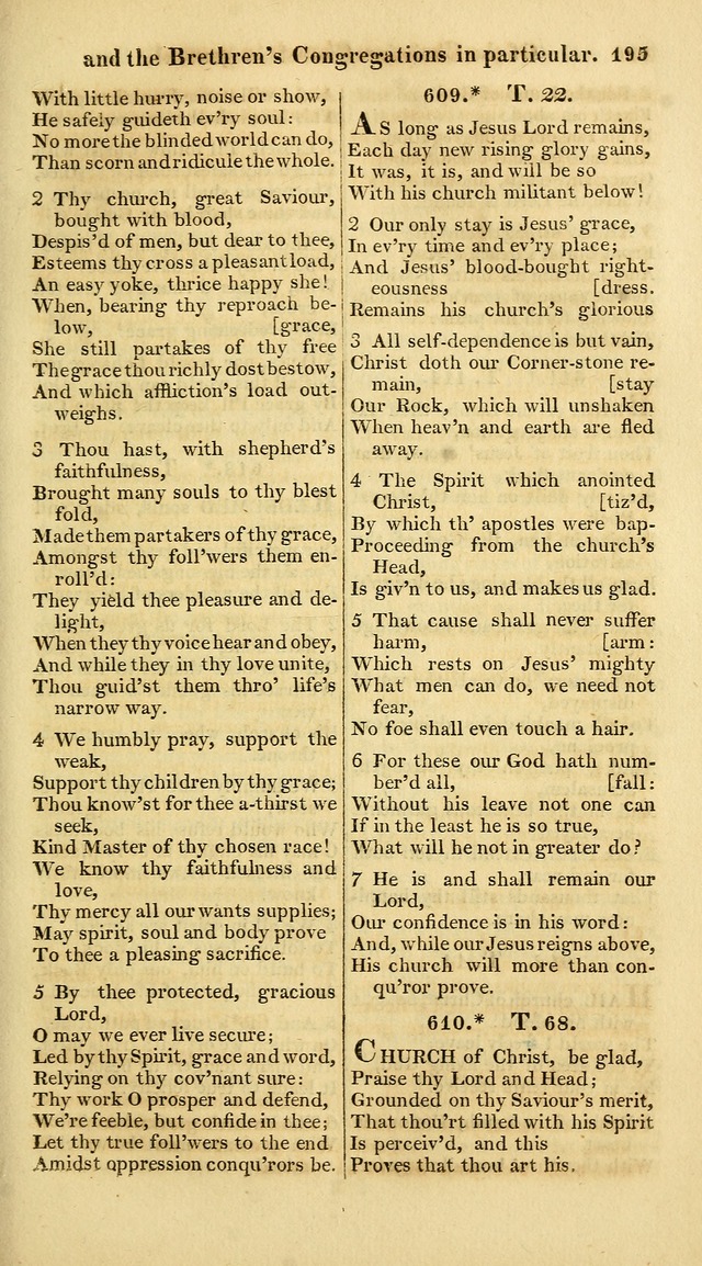 A Collection of Hymns for the Use of the Protestant Church of the United Brethren. (New and Rev. ed.) page 195