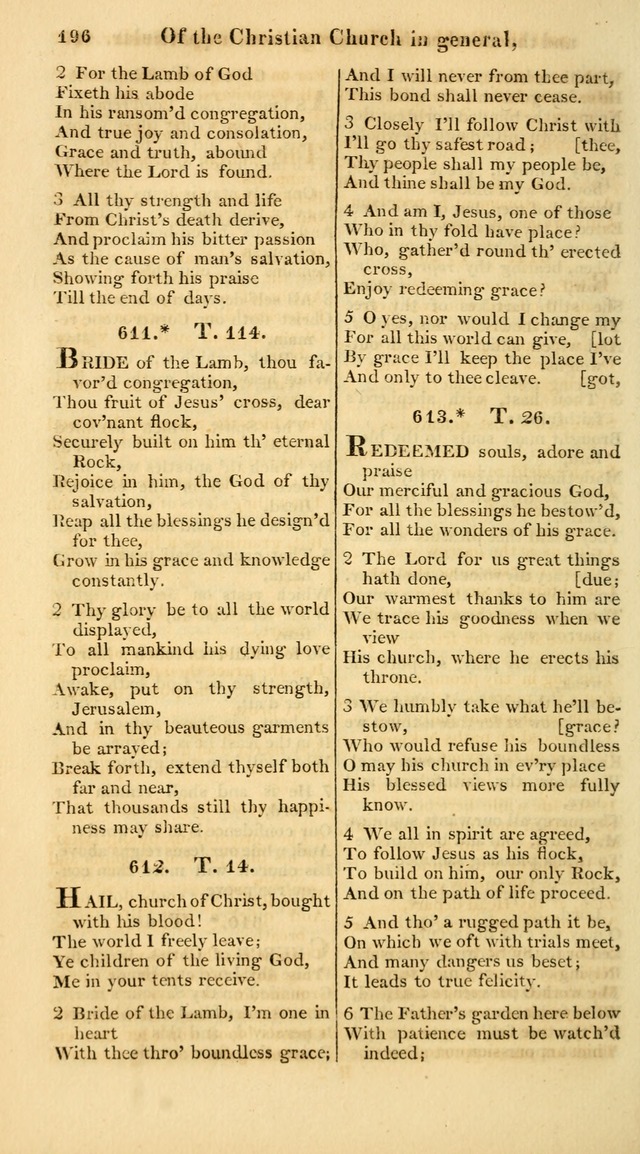 A Collection of Hymns for the Use of the Protestant Church of the United Brethren. (New and Rev. ed.) page 196