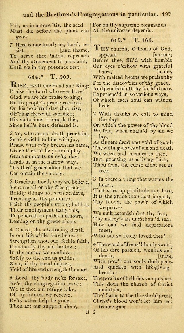 A Collection of Hymns for the Use of the Protestant Church of the United Brethren. (New and Rev. ed.) page 197