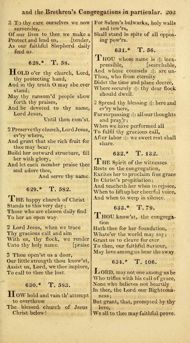 A Collection of Hymns for the Use of the Protestant Church of the United Brethren. (New and Rev. ed.) page 203