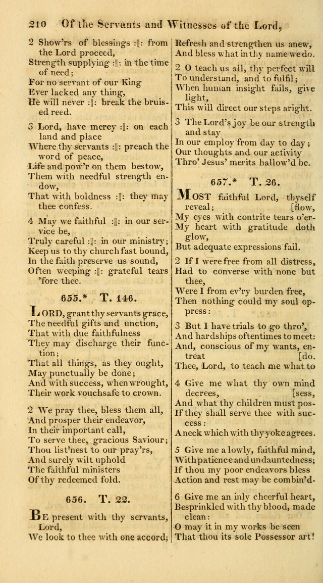 A Collection of Hymns for the Use of the Protestant Church of the United Brethren. (New and Rev. ed.) page 210