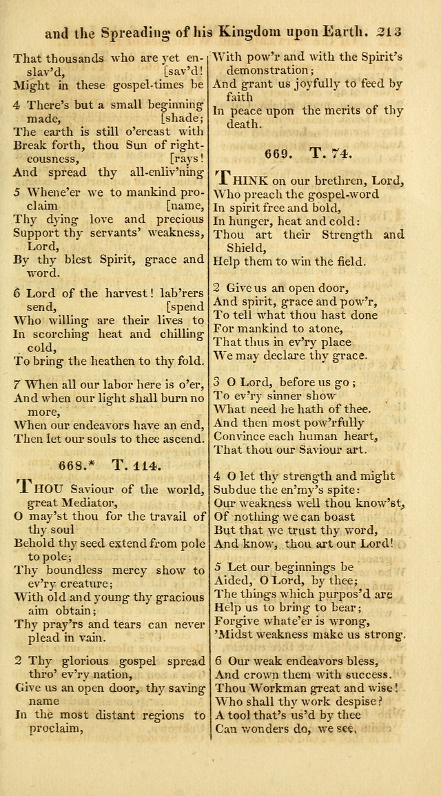 A Collection of Hymns for the Use of the Protestant Church of the United Brethren. (New and Rev. ed.) page 213