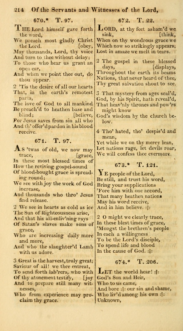 A Collection of Hymns for the Use of the Protestant Church of the United Brethren. (New and Rev. ed.) page 214