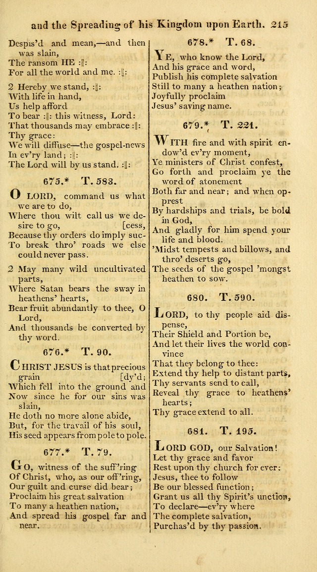 A Collection of Hymns for the Use of the Protestant Church of the United Brethren. (New and Rev. ed.) page 215