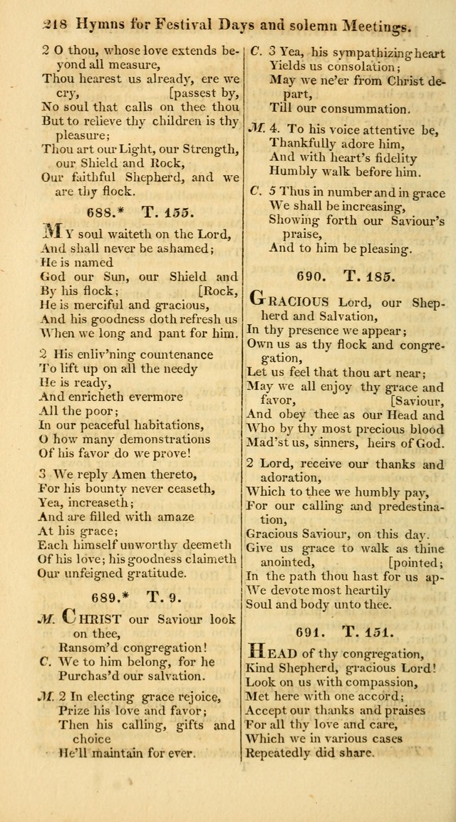 A Collection of Hymns for the Use of the Protestant Church of the United Brethren. (New and Rev. ed.) page 218