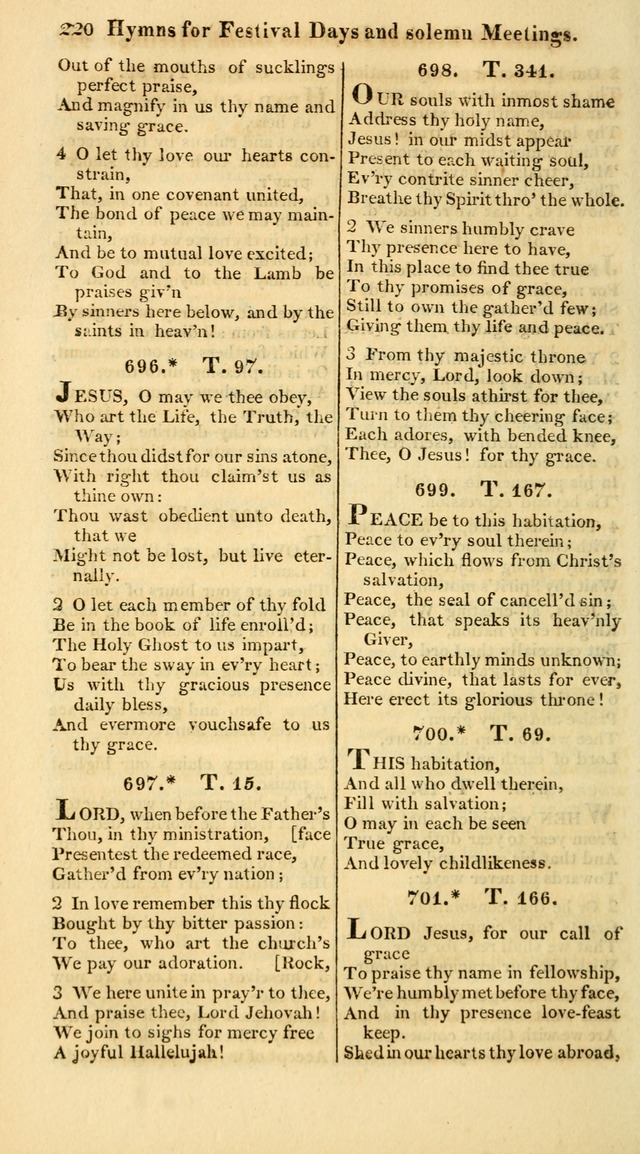 A Collection of Hymns for the Use of the Protestant Church of the United Brethren. (New and Rev. ed.) page 220