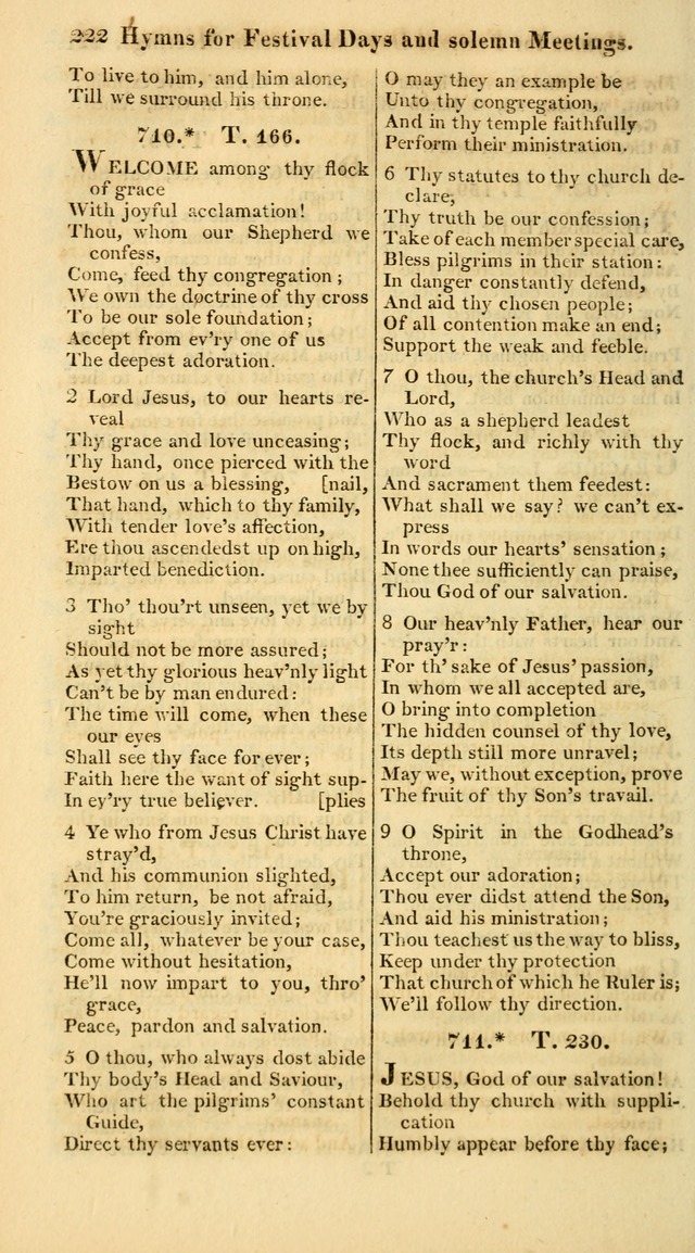 A Collection of Hymns for the Use of the Protestant Church of the United Brethren. (New and Rev. ed.) page 222