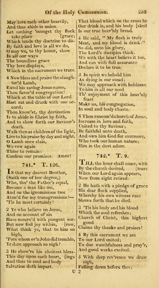 A Collection of Hymns for the Use of the Protestant Church of the United Brethren. (New and Rev. ed.) page 233